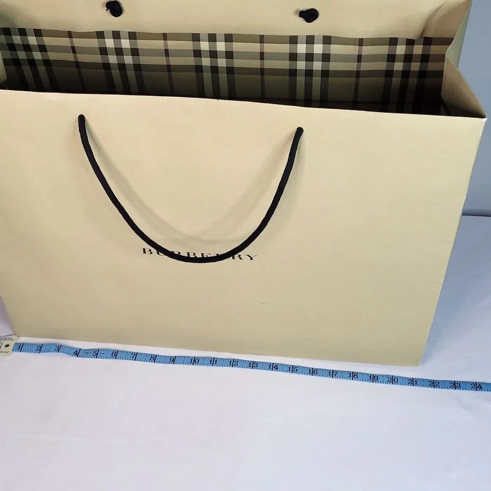 Authentic Burberry Large Paper Shopping Gift Bag